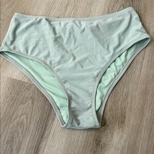Mint Green High-Waisted Bikini Bottom